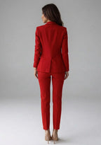 Women's Double Breasted Blazer Two Piece Set | Orlaith_5