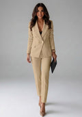 Women's Double Breasted Two Piece Suit Set | Melbury_6
