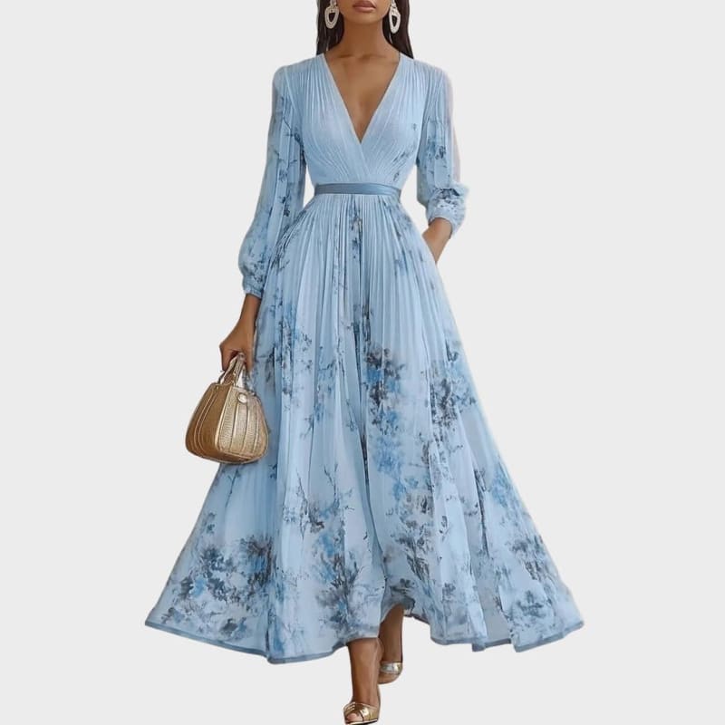 Women's Floral Pleated Maxi Dress | Kelvedon_1