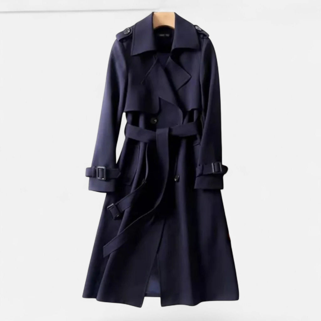 Women's Double Breasted Belted Trench Coat | Wadebridge_10