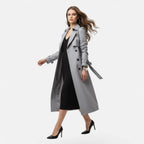 Women's Double Breasted Belted Trench Coat | Wadebridge_14