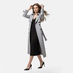 Women's Double Breasted Belted Trench Coat | Wadebridge_15