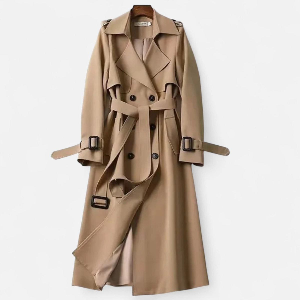 Women's Double Breasted Belted Trench Coat | Wadebridge_4