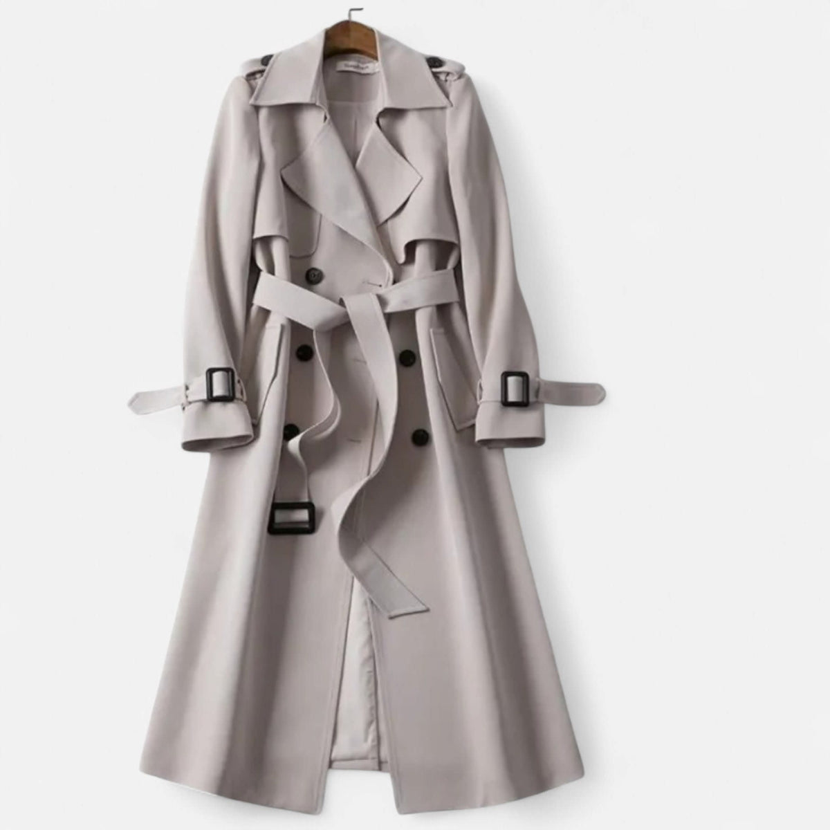 Women's Double Breasted Belted Trench Coat | Wadebridge_7