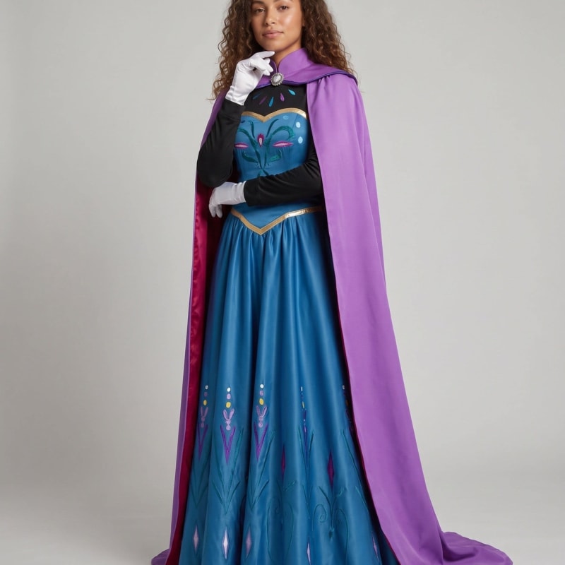 Women's Caped Embroidered Princess Costume Gown | Westmere_1