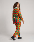 Women's Geometric Print Jester Costume Set | Ellesmere_3