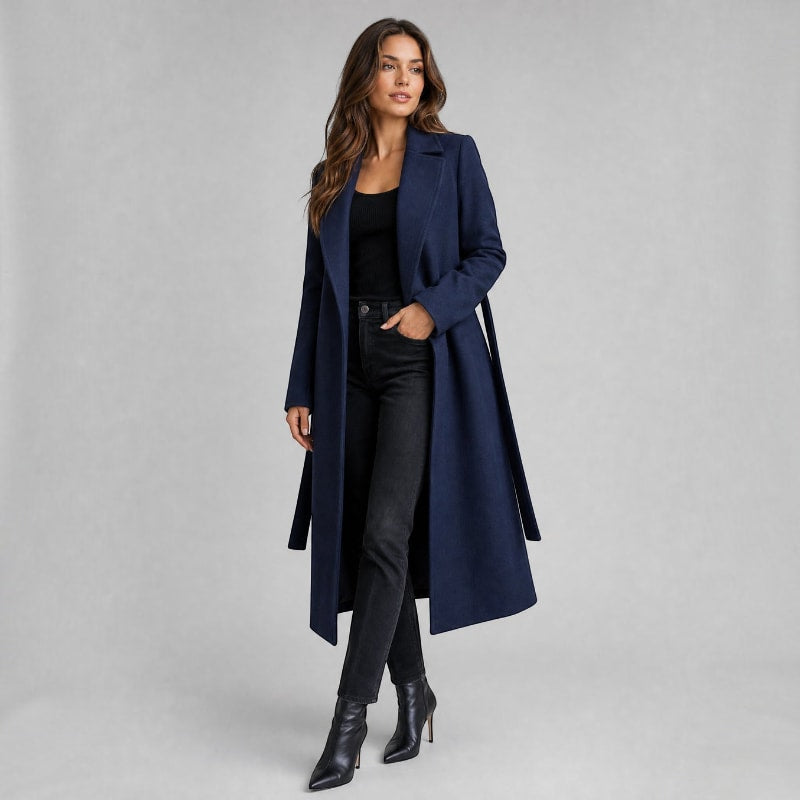 Women's Belted Longline Trench Coat | Tredinnick_2
