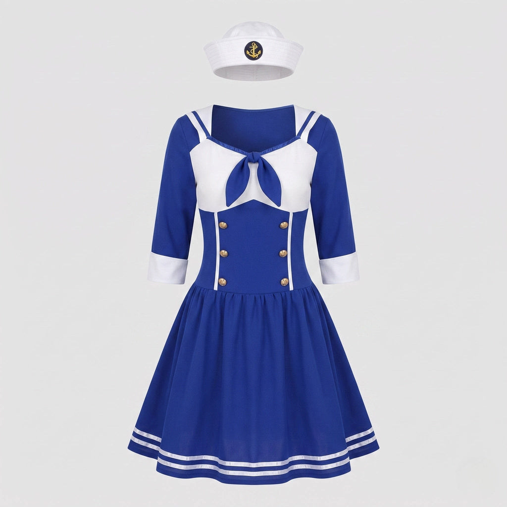 Women's Nautical Sailor Costume Dress | Eversholt_4