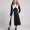Women's Pleated Panel Nun Halloween Costume Dress | Linsdale_1