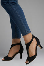 Women's Peep Toe Cutout Heels | Adelina_7