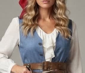 Women's Belted Layered Pirate Costume Set | Glaisdale_2