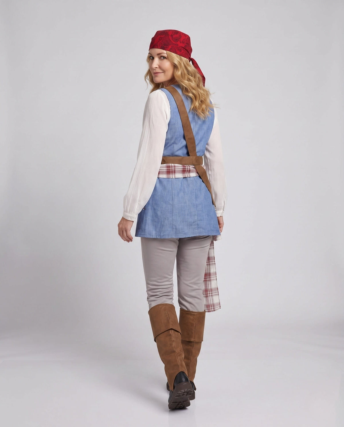 Women's Belted Layered Pirate Costume Set | Glaisdale_3
