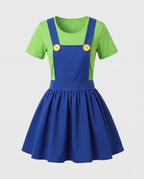 Women's Overall Dress and Cap Costume Set | Oxenhope_5
