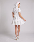 Women's Plush Hooded Bunny Halloween Costume Dress | Trevanion_3