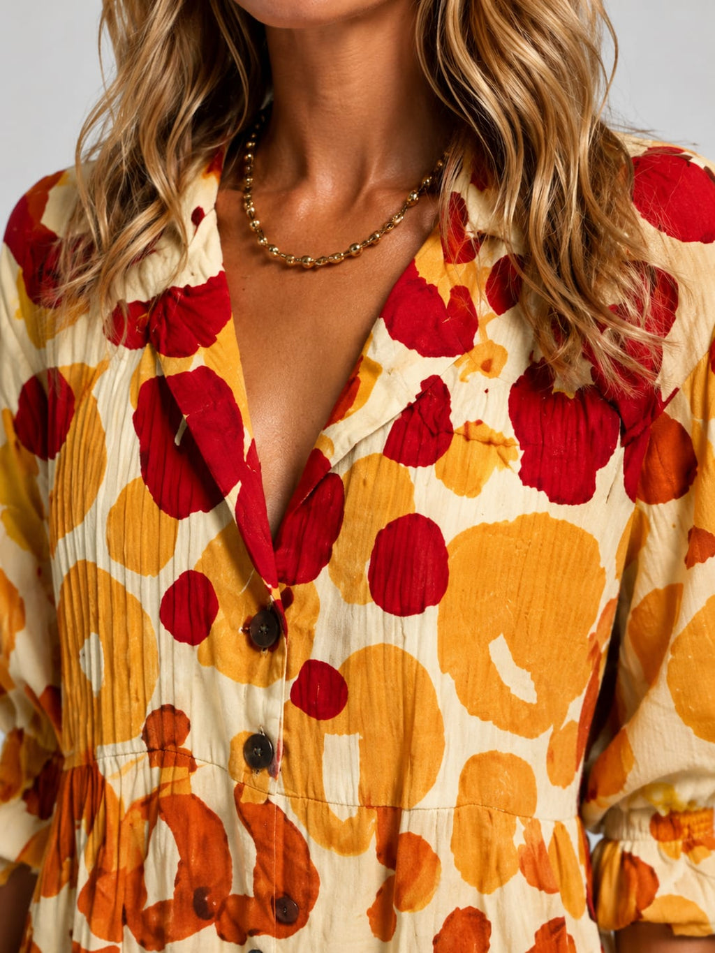 Women's Printed Maxi Shirt Dress | Harlowe_3
