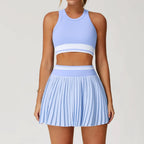 Women's Tennis Skirt 2 Piece Workout Set | Duxbury_14