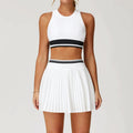 Women's Tennis Skirt 2 Piece Workout Set | Duxbury_7