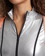 Women's Fitted Metallic Space Costume Jumpsuit | Rowsley_2