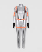 Women's Fitted Metallic Space Costume Jumpsuit | Rowsley_4