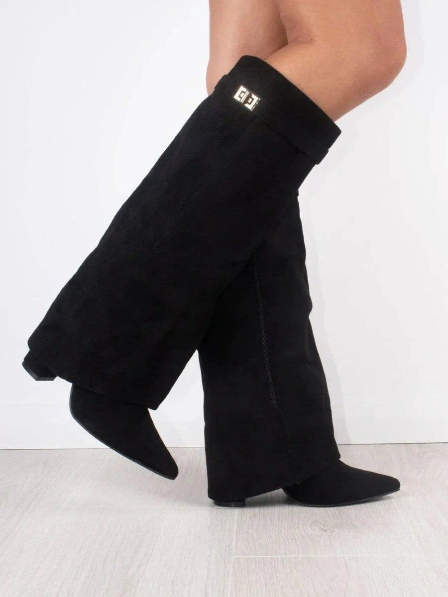 Women's Suede Knee High Boots | Corisande_4