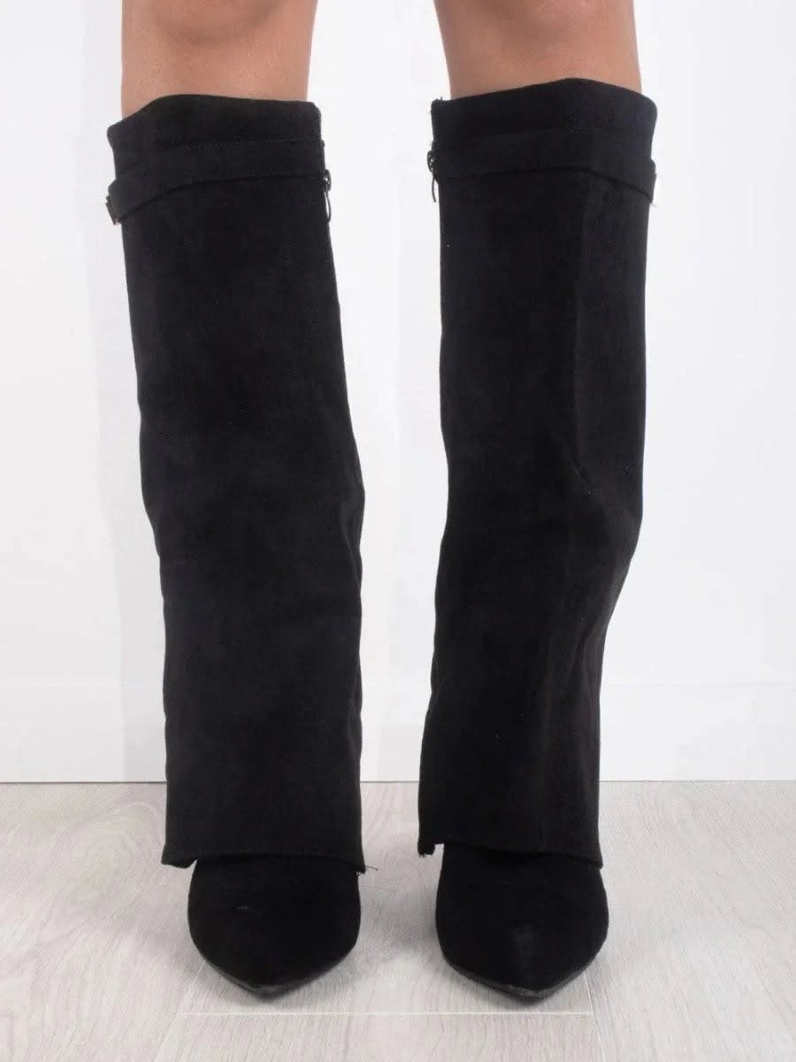 Women's Suede Knee High Boots | Corisande_5