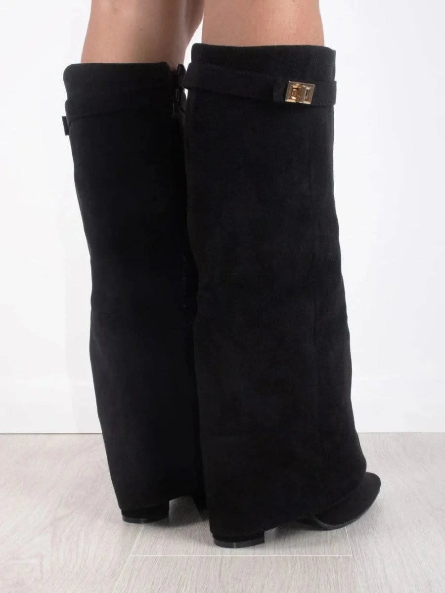 Women's Suede Knee High Boots | Corisande_6