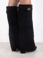 Women's Suede Knee High Boots | Corisande_6