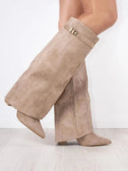 Women's Suede Knee High Boots | Corisande_7