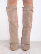 Women's Suede Knee High Boots | Corisande_8