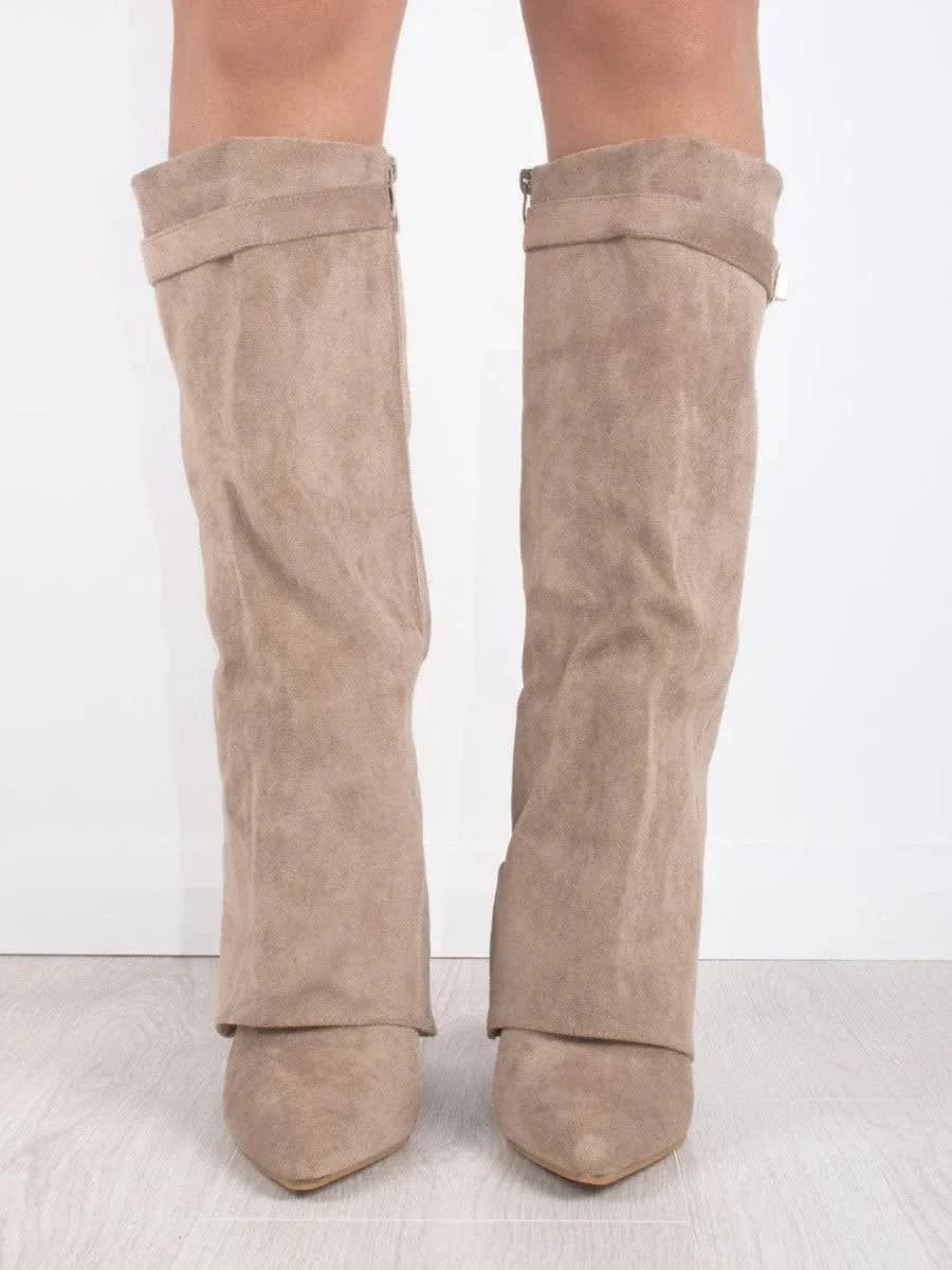 Women's Suede Knee High Boots | Corisande_8