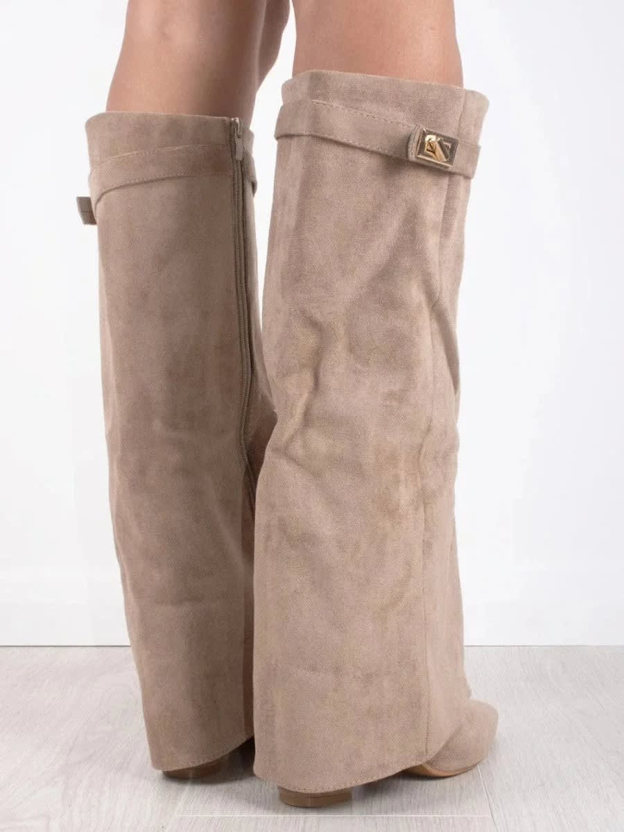 Women's Suede Knee High Boots | Corisande_9