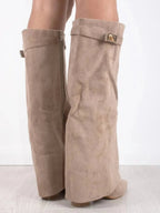 Women's Suede Knee High Boots | Corisande_9