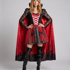 Women's Caped Vampire Halloween Costume Set | Netherwood_1