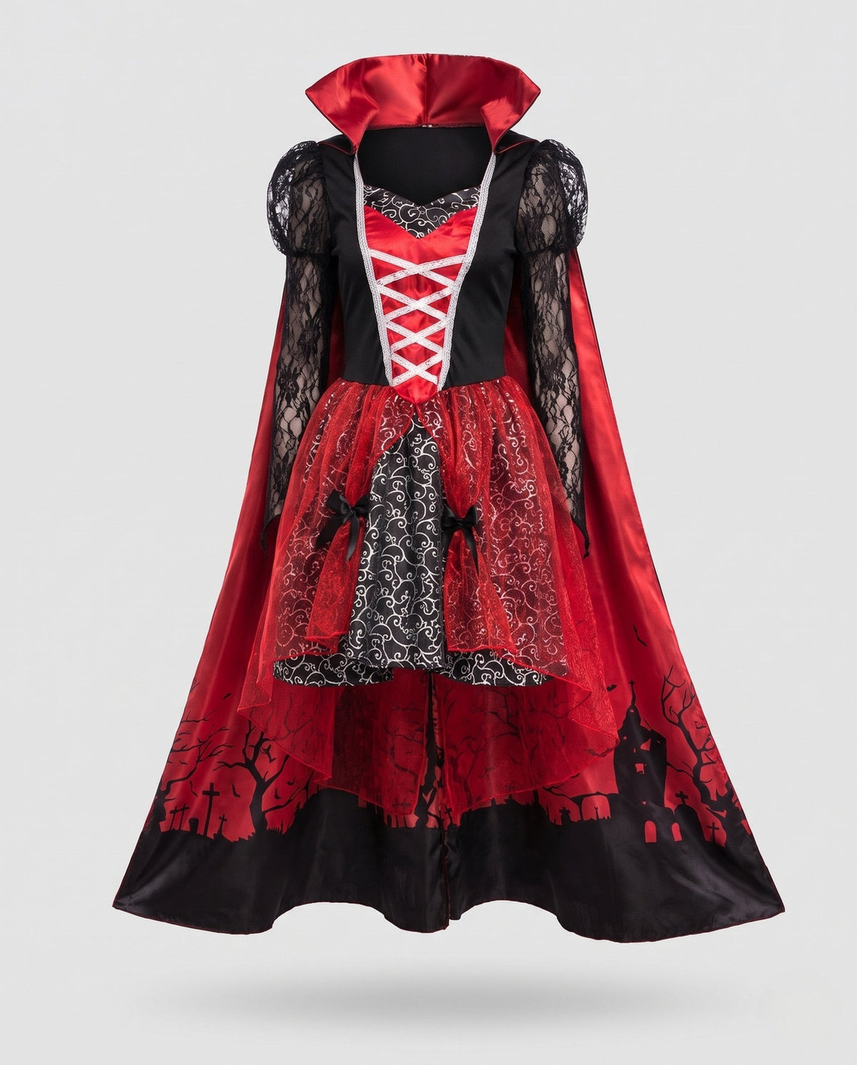 Women's Caped Vampire Halloween Costume Set | Netherwood_4