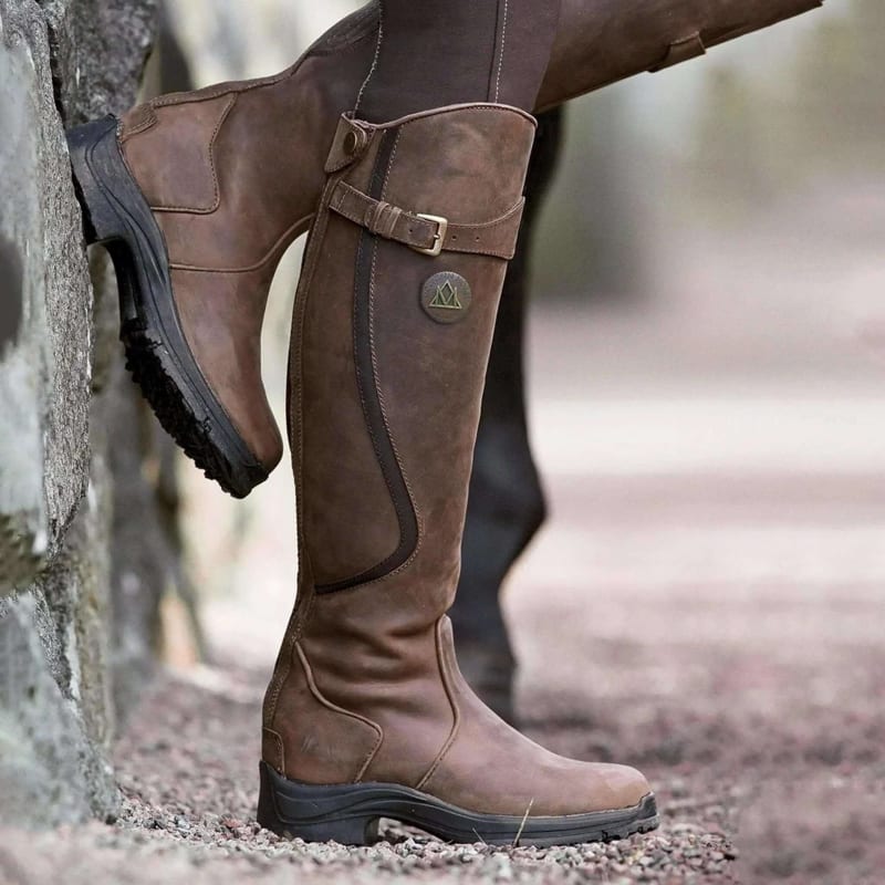 Women's Waterproof Leather Riding Boots | Belinda_1