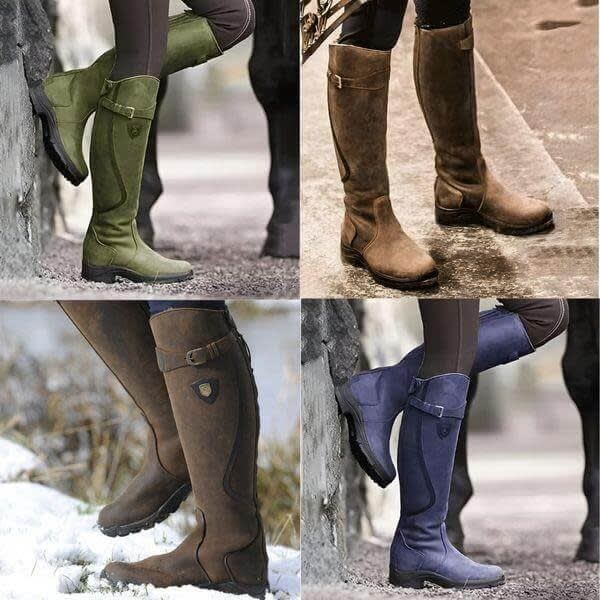 Women's Waterproof Leather Riding Boots | Belinda_2