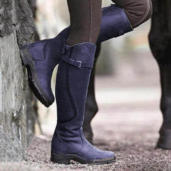 Women's Waterproof Leather Riding Boots | Belinda_6