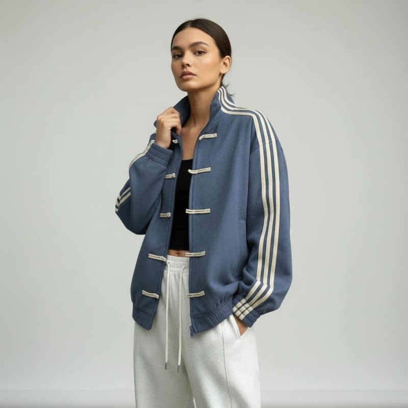 Women's Oversized Retro Track Jacket | Rothbury_1