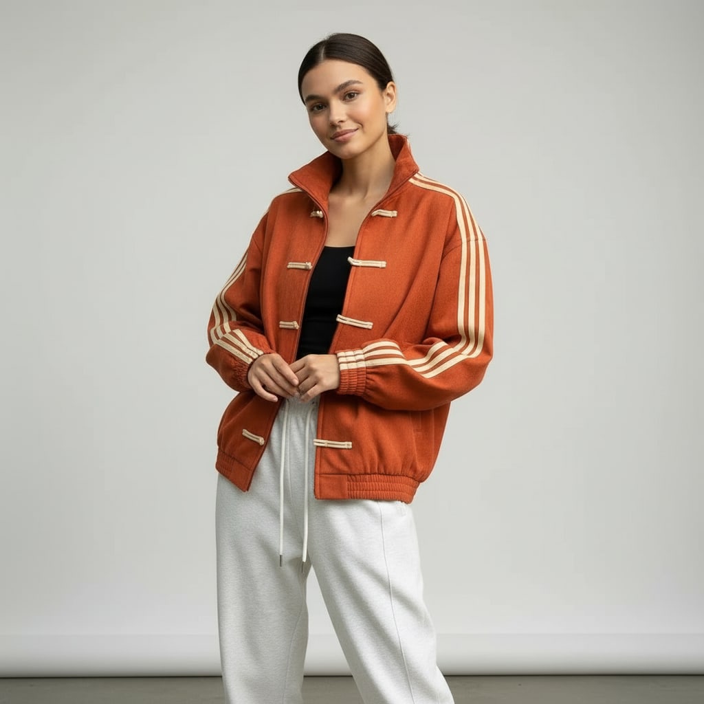 Women's Oversized Retro Track Jacket | Rothbury_11