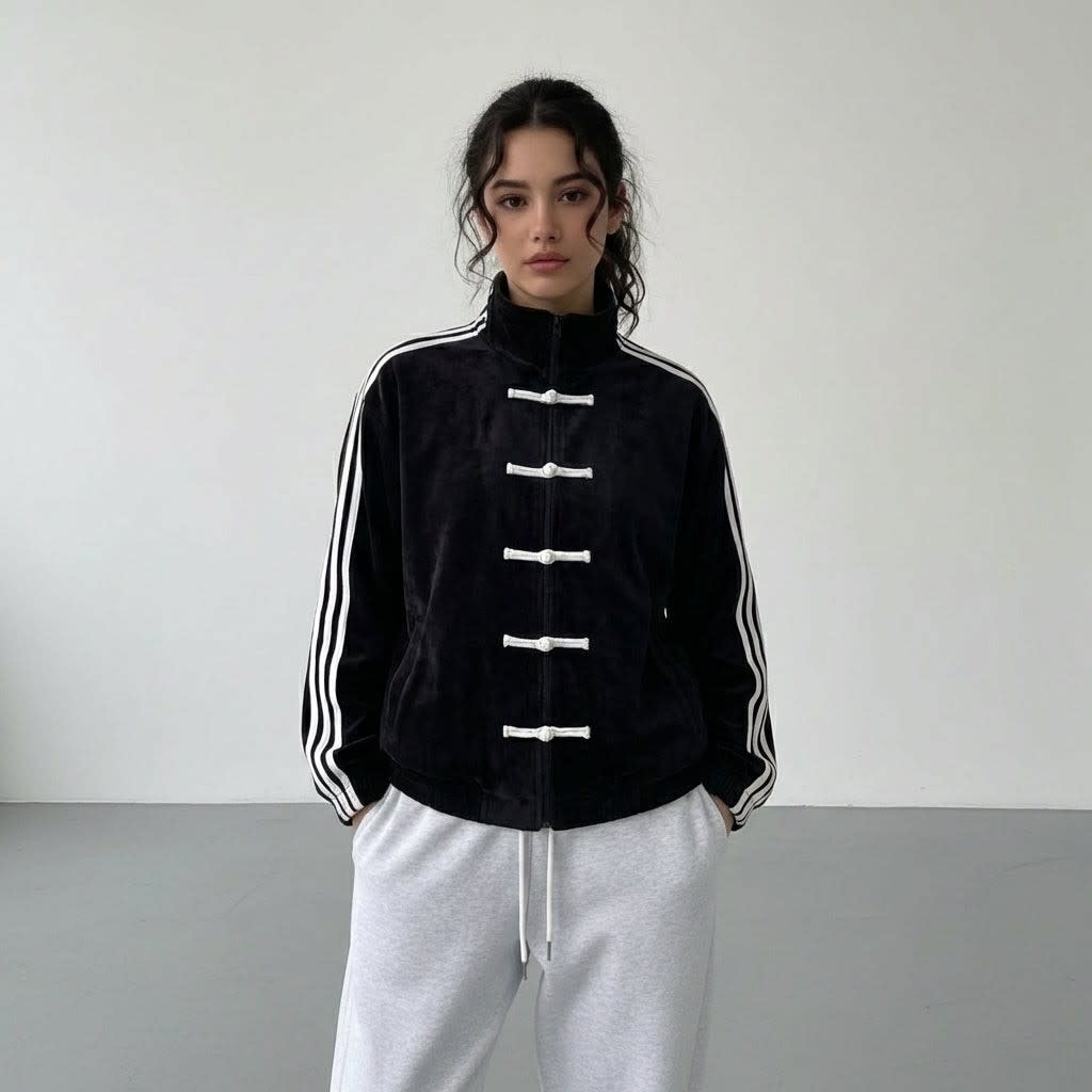 Women's Oversized Retro Track Jacket | Rothbury_13