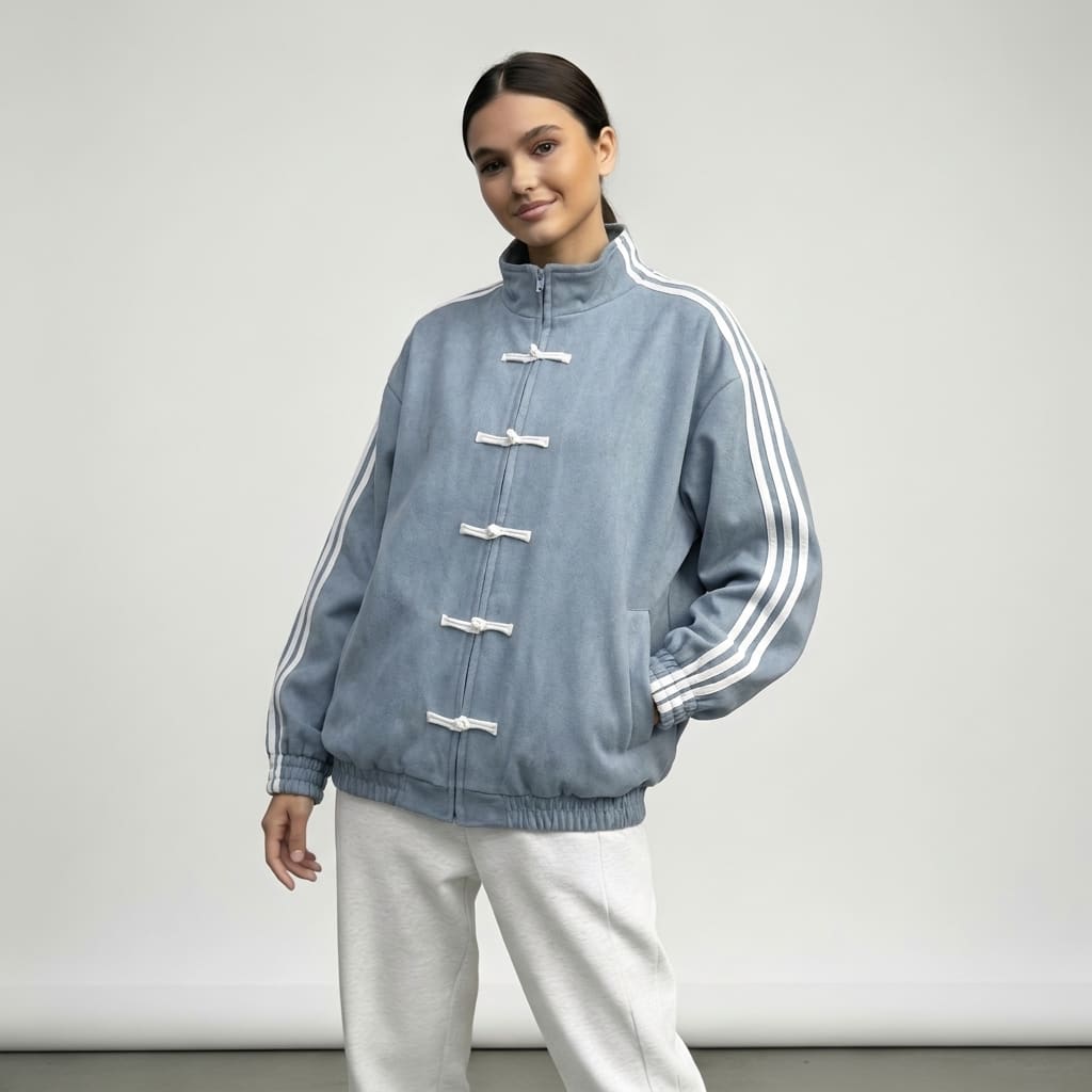 Women's Oversized Retro Track Jacket | Rothbury_20