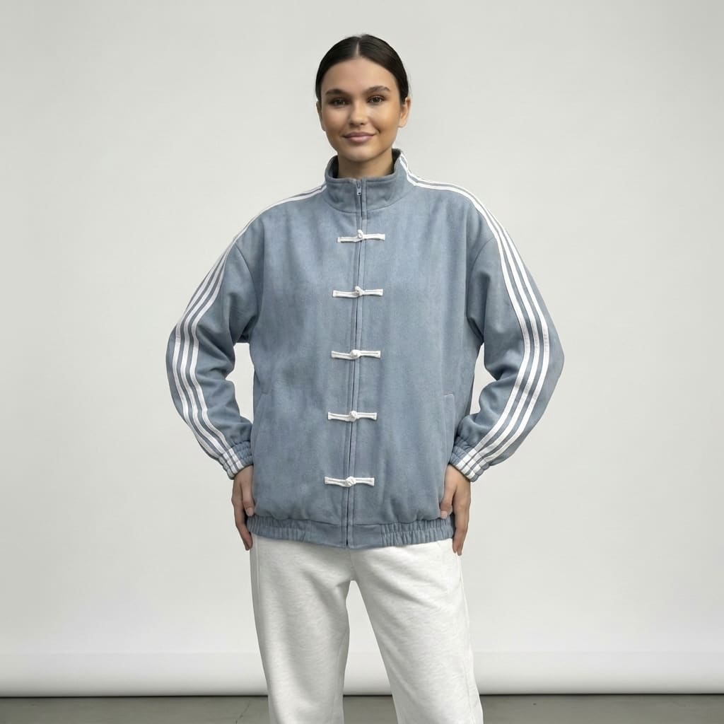 Women's Oversized Retro Track Jacket | Rothbury_21