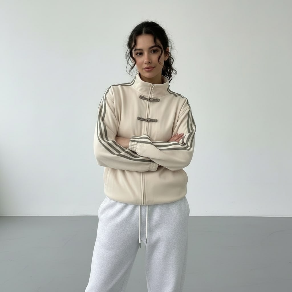 Women's Oversized Retro Track Jacket | Rothbury_4