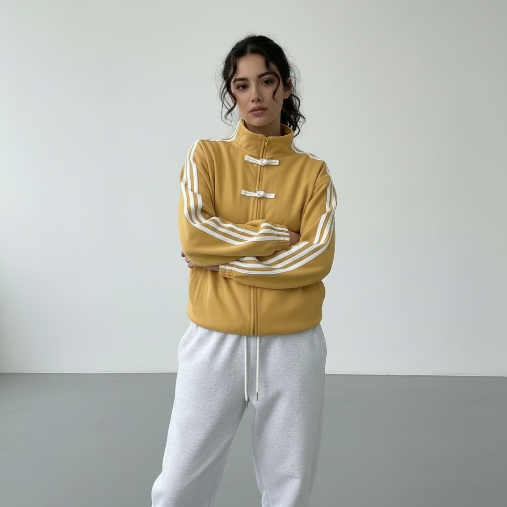 Women's Oversized Retro Track Jacket | Rothbury_8