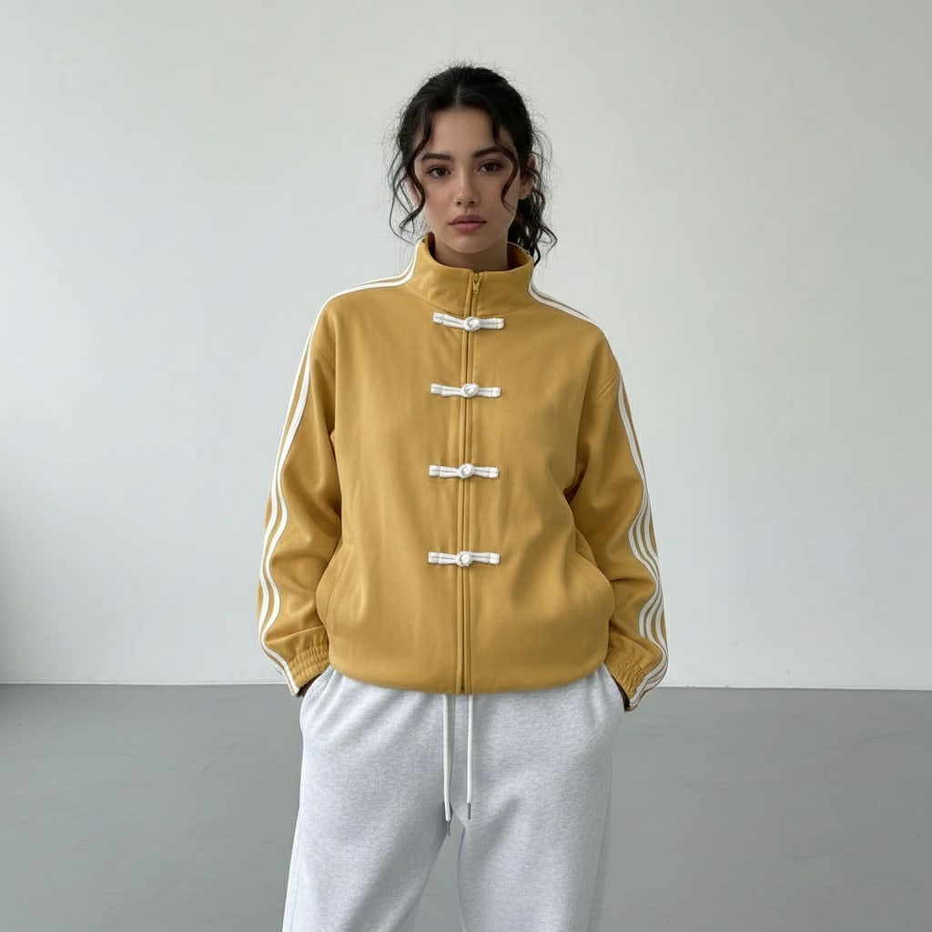 Women's Oversized Retro Track Jacket | Rothbury_9